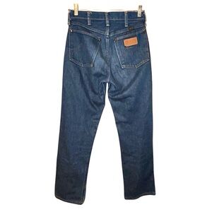 Vintage 70s Maverick Jeans Men’s 28x30 Blue Denim Straight‎ Leg USA Made Western